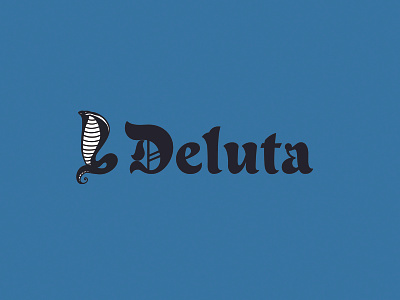 Deluta Black blackletter font font design type design typeface