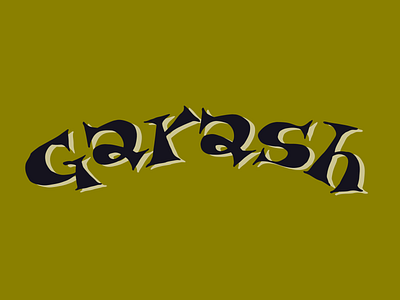 Garash calligraphy font font design type design typeface
