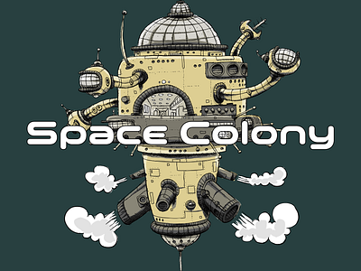 Space Colony font font design type type design typeface