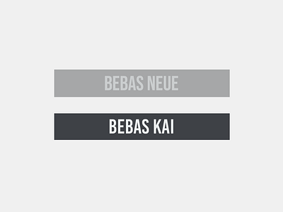 Bebas Kai font font design free type type design typeface