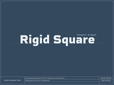Rigid Square font font design type type design typeface