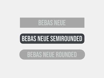 Bebas Neue SemiRounded font font design type type design typeface