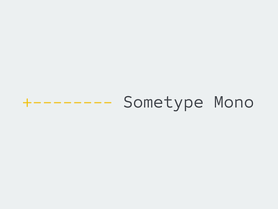 Sometype Mono font font design free monospaced programming type type design typeface
