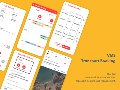 Vertigo Management System (VMS - App - Transport Booking) app design figma flat minimal mobile mobile app mobile app design mobile design mobile ui ui ui ux ui design uidesign uiux ux ux ui ux design uxdesign uxui