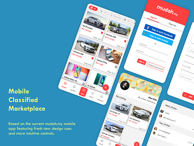 Mobile Classified Marketplace app design figma flat minimal mobile mobile app mobile app design ui ui ux ui design uidesign uiux ux ux ui ux design uxdesign uxui