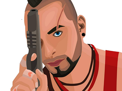 Vaas - Far Cry 3 vaas farcry vector portrait