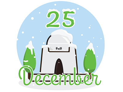 25 december design illustration