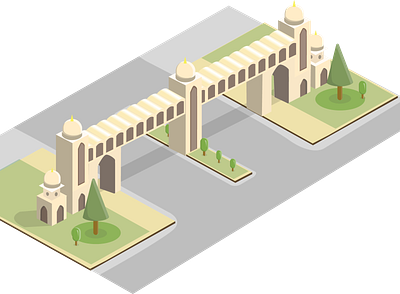 Wazirabad Pakistan Isometric Design city design isometric wazirabad