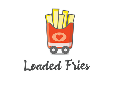 Loaded Fries Logo food fries loaded logo