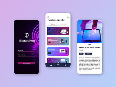 UXUI design & development app app blog cards component desarrollo design development diseño login logo ui ux uxui web