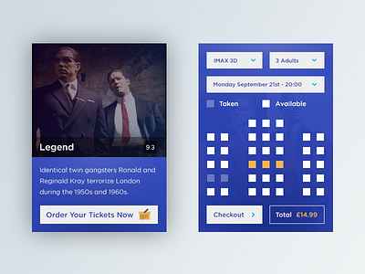 Cinema Booking App app cinema design film mobile ui ux