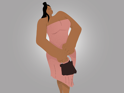 Lady adobe illustrator vector art