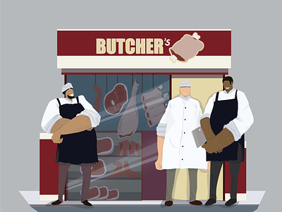 Butcher Shop adobe illustrator illustration vector vector art