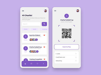 Charity App (Template) app app design app design trends application branding creative creative app design creative design design design inspiration design trends graphic design ui ui design user experience user interface ux ux design web app