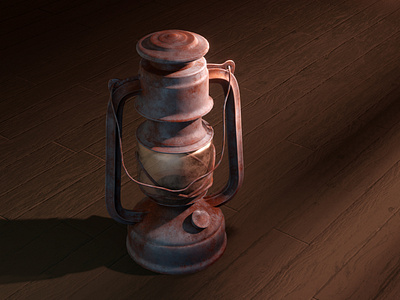 Old Lantern 3d blender blender3d lighting painter substance texturing