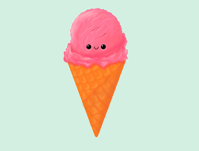Ice cream Artwork adobe illustrator art art direction artwork design icecream illustration illustrator ui vector
