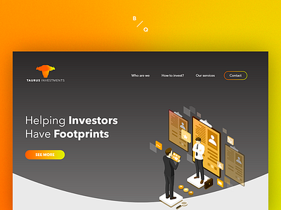 Landing Page Taurus Investments