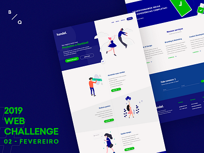 #2019WebChallenge - Projeto 2 adobe agency branding challenge design illustration interface landing page portfolio prototype redesign ui ux xd