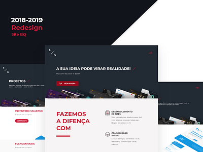 BRUNOQUEIROS.ME - REDESIGN 2019 adobe agency branding design freelancer interface landing page portfolio prototype redesign ui ux website xd