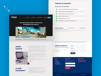 Mejia Investments - Web site design interface investment landing page trade trademark ui ux web design