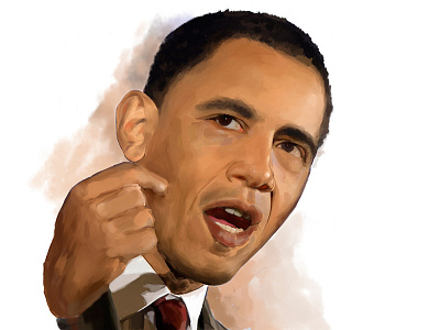 Obama barack barack obama digital drawing usa president