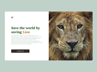 Save Lion branding clean design graphic design icon minimal ui ux web website
