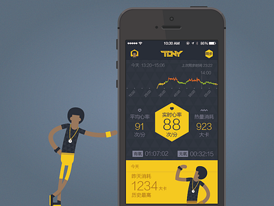 Tony App app avatar graphic illustration ui