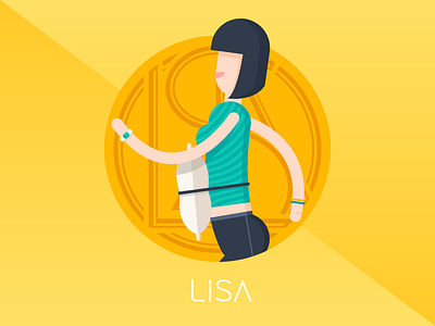 Lisa icon app graphic illustration ui