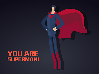 Superman 01 app flat graphic hero illustration superhero superman ui