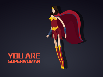 Superwoman 01 app graphic illustration superwoman ui wonderwoman