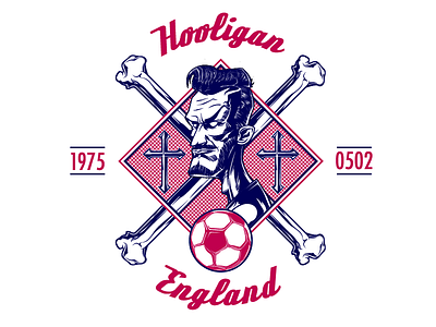 hooligan davidbeckham badge football graphic hooligan icon illustration logo print sketch soccer