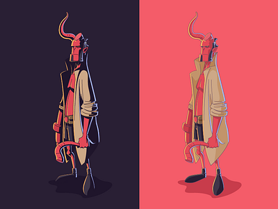 Hellboy graphic hellboy illustration print sketch