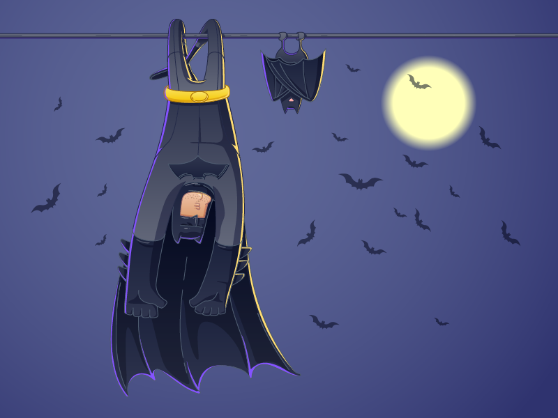 batman sleeping