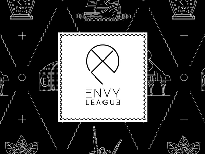 Ebvy League badge branding flat graphic icon illustration logo