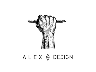 Alexdesign 01 badge branding design graphic hand icon illustration logo print sketch