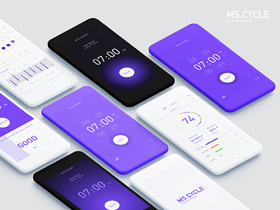 M Cycle App 01 app badge branding design graphic icon illustration logo ui ux