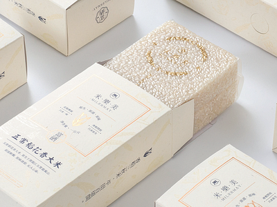 Milermay Packaging 03 badge branding design graphic identity illustration logo packaging print rice sketch