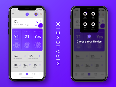 Mirahome for iPhone X concept design