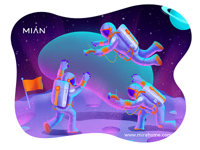 Mian Spaceman drawing graphic illustration spaceman