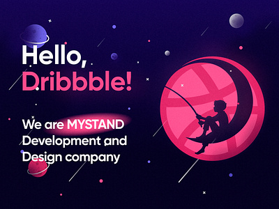 Hello Dribbble branding design dribbble dribble hello dribbble hello dribble illustration ui ux vector
