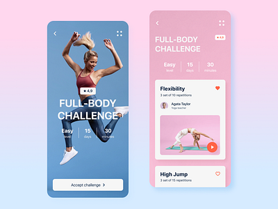 Fitness mobile app app design dribbble fitness hello dribbble ios mobile sport ui ux workout