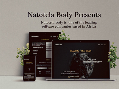 Natotela Body - website branding design webdesign