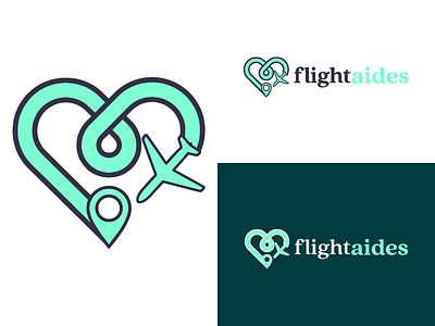 Flightaides logo design branding identity logo logo concept