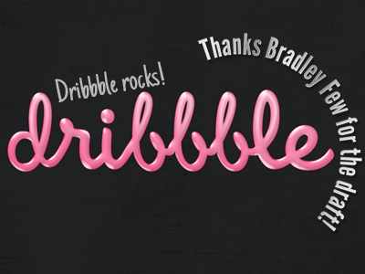 My First Dribble first shot typografic