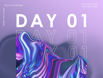 chalenge day1 chalenge graphic design holographic