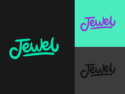 Jewel — Lettering logo for Jewelry store. branding brush brush logo calligraphy design hand hand lettering identity jewerly lettering lettering logo letters logo smooth typographic typography