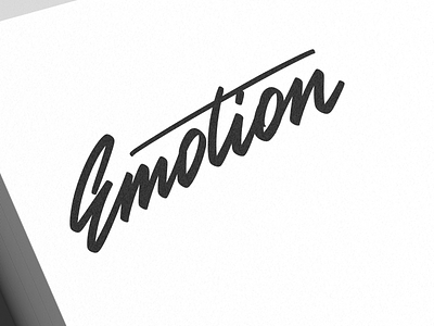 Emotion lettering logotype for Coffee Bar