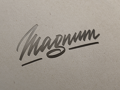 Magnum lettering logotype for Supermarket