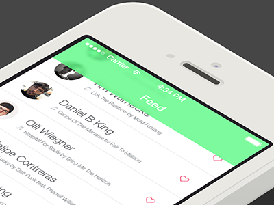 Social Music App 7 app feed ios iphone music social