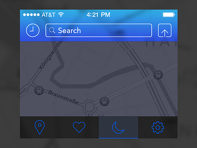 Maps App 7 app blur ios iphone maps